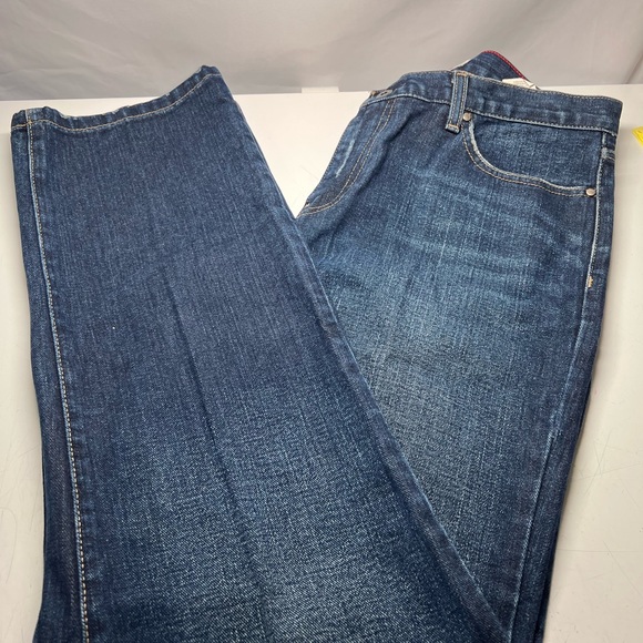 Tommy Hilfiger Boyfriend Sz8 High Rise Bootcut 31” L 100% Cotton - Picture 4 of 4